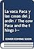 La vaca Paca y las cosas del jardin / The cow Paca and the things in the garden (Spanish Edition)