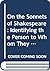 On the Sonnets of Shakespea...