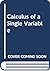 Calculus of a Single Variable