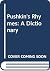 Pushkin's rhymes: A dictionary