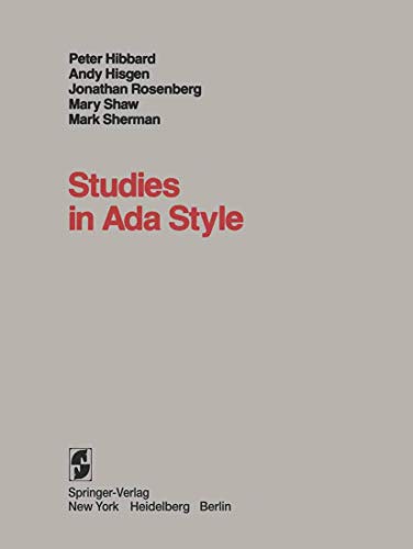 Studies in Ada Style (Paperback)