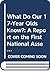 What Do Our 17-Year-Olds Know?: A Report on the First National Assessment of History and Literature