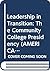 Leadership in Transition: The Community College Presidency (AMERICAN COUNCIL ON EDUCATION/ORYX PRESS SERIES ON HIGHER EDUCATION)