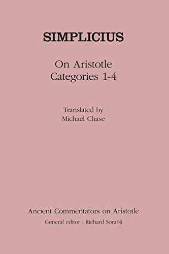 On Aristotle "Categories 1-4" (Ancient Commentators on Aristotle)