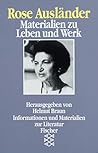 Rose Ausländer: Materialien zu Leben und Werk (Informationen und Materialien zur Literatur) (German Edition)