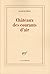 Châteaux des courants d'air