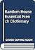 Random House Essential French Dictionary