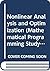 Nonlinear Analysis and Optimization (Mathematical Programming Study, Vol 30)
