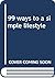 99 ways to a simple lifestyle