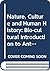 Nature, culture, and human history: A bio-cultural introduction to anthropology