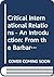 Critical International Relations - An Introduction by James Der Derian