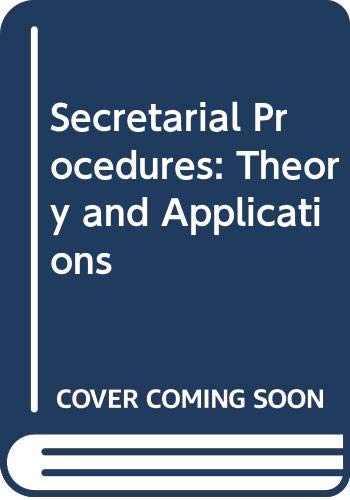 Secretarial Procedures: Theory and Applications (Paperback)
