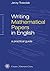 Writing Mathematical Papers in English: A Practical Guide