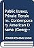 Public Issues, Private Tensions: Contemporary American Drama (Georgia State Literary Studies)