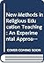 New Methods in RE Teaching: an Experiental Approach: A Teacher's Handbook