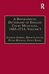 A Biographical Dictionary of English Court Musicians, 1485-1714 (2 Volumes)