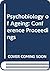 Psychobiology Aging by Donald G. Stein