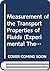 Measurement of Transport Properties of Fluids (Experimental Thermodynamics)