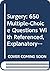 Surgery: 650 Multiple-Choice Questions With Referenced, Explanatory Answers (Medical Examination Review)