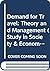 The Demand for Travel: Theory and Measurement.