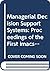 Managerial Decision Support Systems: Proceedings of the First Imacs/Ifors International Colloquium on Managerial Decision Support Systems and Knowle
