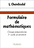 Formulaire de mathématiques.