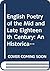 English poetry of the mid and late eighteenth century: An historical anthology