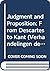 Judgment and Proposition: From Descartes to Kant