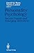 Personality Psychology by David M.; Cantor Buss