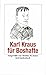 Karl Kraus Für Boshafte