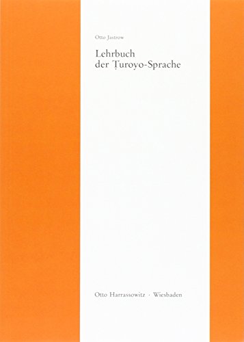 Lehrbuch Der Turoyo-Sprache (Semitica Viva) (German Edition)