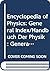 Encyclopedia of Physics: Ge...