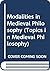 Modalities in Medieval Phil...