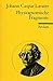 Physiognomische Fragmente zur Beförderung der Menschenkenntnis und Menschenliebe. Eine Auswahl.