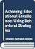 Achieving Educational Excellence by Beth Sulzer-Azaroff