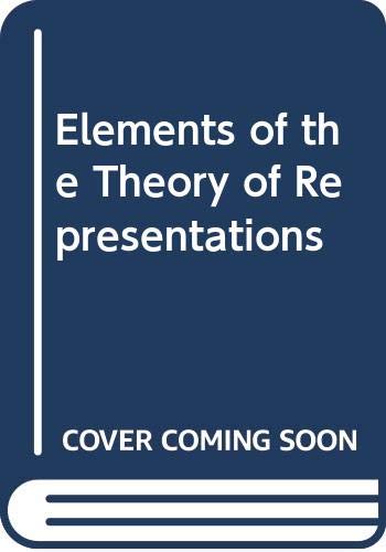 Elements of the Theory of Representations (Hardcover)