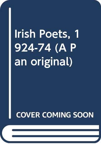 Irish poets, 1924-1974 (Paperback)