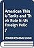 American Think-Tanks and Th...