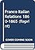 Franco Italian Relations 18...