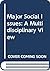 Major Social Issues: A Multidisciplinary View