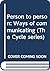 Person to person by Michael; Trower Peter Argyle