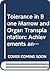 Tolerance in Bone Marrow and Organ Transplantation: Achievements and Goals