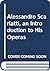 Alessandro Scarlatti, an In...