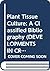 Plant Tissue Culture: A Cla...