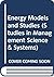 Energy models and studies