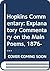 A Hopkins commentary: An explanatory commentary on the main poems, 1876-89