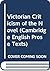 Victorian Criticism of the Novel (Cambridge English Prose Texts)