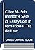 Clive M. Schmitthoff's Select Essays on International Trade Law