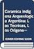 Ceramica Indigena Arqueologica Argentina: Las Tecnicas, Los Origenes, El Diseno (Spanish Edition)