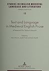 Text and Language in Medieval English Prose : a Festschrift for Tadao Kubouchi